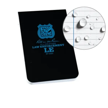 Notebook, Law Enforcement, 3.25" x 5", 112 Pages, Black & Blue, by Rite in the Rain®