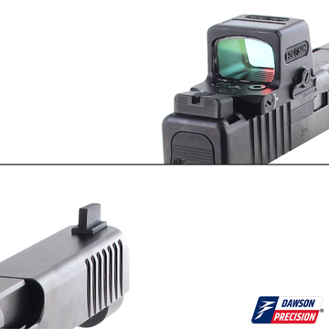 Sight Set for Glock Gen6 w/ Holosun EPS, Fixed Co-Witness, by Dawson Precision®