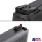 Sight Set for Smith & Wesson M&P22, Fixed Competition Black Rear & Fiber Optic Front, by Dawson Precision®