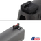Sight Set for Sig Sauer P Series, Fixed Charger Black Rear & Fiber Optic Front, by Dawson Precision®