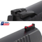 Sight Set for CZ P-07/P-09, Fixed Competition Black Rear & Fiber Optic Front, by Dawson Precision®