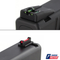 Sight Set for Springfield XD-S, Fixed Carry Fiber Optic Rear & Fiber Optic Front, by Dawson Precision®
