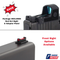 Sight Set System for Glock 43X MOS, Fixed Co-Witness w/ Sig Sauer ROMEOZero, by Dawson Precision®