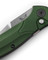 Knife, Auto Osborne Push-Button Automatic, Reverse Tanto, Osborne Green Anodized Handle, by Benchmade®