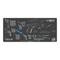 Gun Cleaning ProMat, 1911 Instructional, Charcoal Grey, by Cerus Gear®