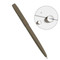 Pen, All-Weather Metal, Clicker, Powder-Coated Brass, Textured, by Rite in the Rain®