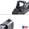 Sight Set for Glock 43X MOS Compact w/ Vortex Defender-CCW, Fixed Co-Witness Black Rear & Black Front, N.O. B.S., by Dawson Precision®