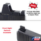 Red Dot Adapter Plate & Co-Witness Sight Set Combo for Glock Gen6 w/ Trijicon RMR, by Dawson Precision®