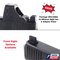 Red Dot Adapter Plate & Co-Witness Sight Set Combo for Glock Gen6 w/ Holosun 507C/508T/507Comp, by Dawson Precision®