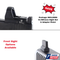 Red Dot Adapter Plate & Co-Witness Sight Set Combo for Glock Gen6 w/ Leupold DeltaPoint Pro, by Dawson Precision®