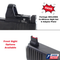 Red Dot Adapter Plate & Co-Witness Sight Set Combo for Glock Gen6 w/ Leupold DeltaPoint Pro, by Dawson Precision®