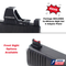 Red Dot Adapter Plate & Co-Witness Sight Set Combo for Glock Gen6 w/ Vortex Defender-CCW, by Dawson Precision®