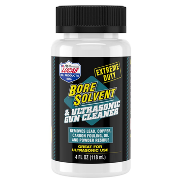 Cleaner, Extreme Duty Bore Solvent & Ultrasonic Gun Cleaner, 4 oz., by  Lucas Oil®