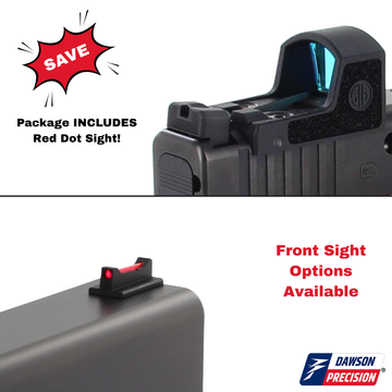 Sight Set System for Glock 48 MOS, Fixed Co-Witness w/ Sig Sauer