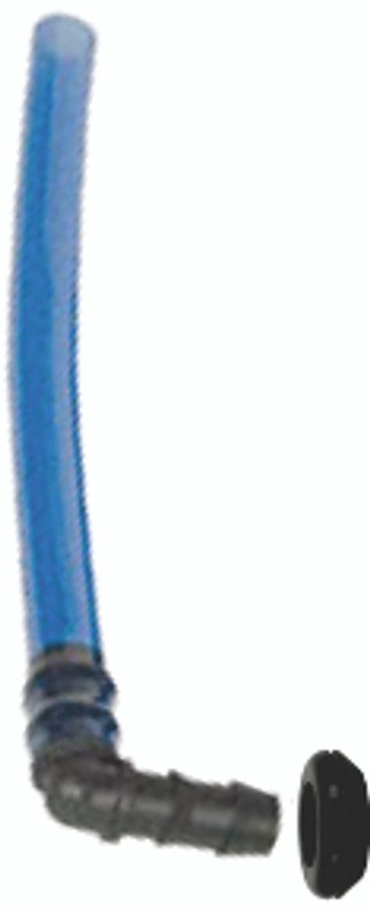 Blue Tubing 1/2" Water Level Indicator and 1/2" Elbow