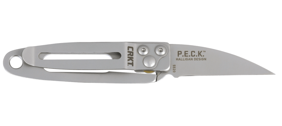 Delilah's P.E.C.K.™ Precision. Engineered. Compact. Knife. angled back