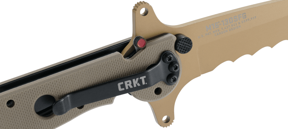 M16®-13DSFG Tanto angled feature highlight