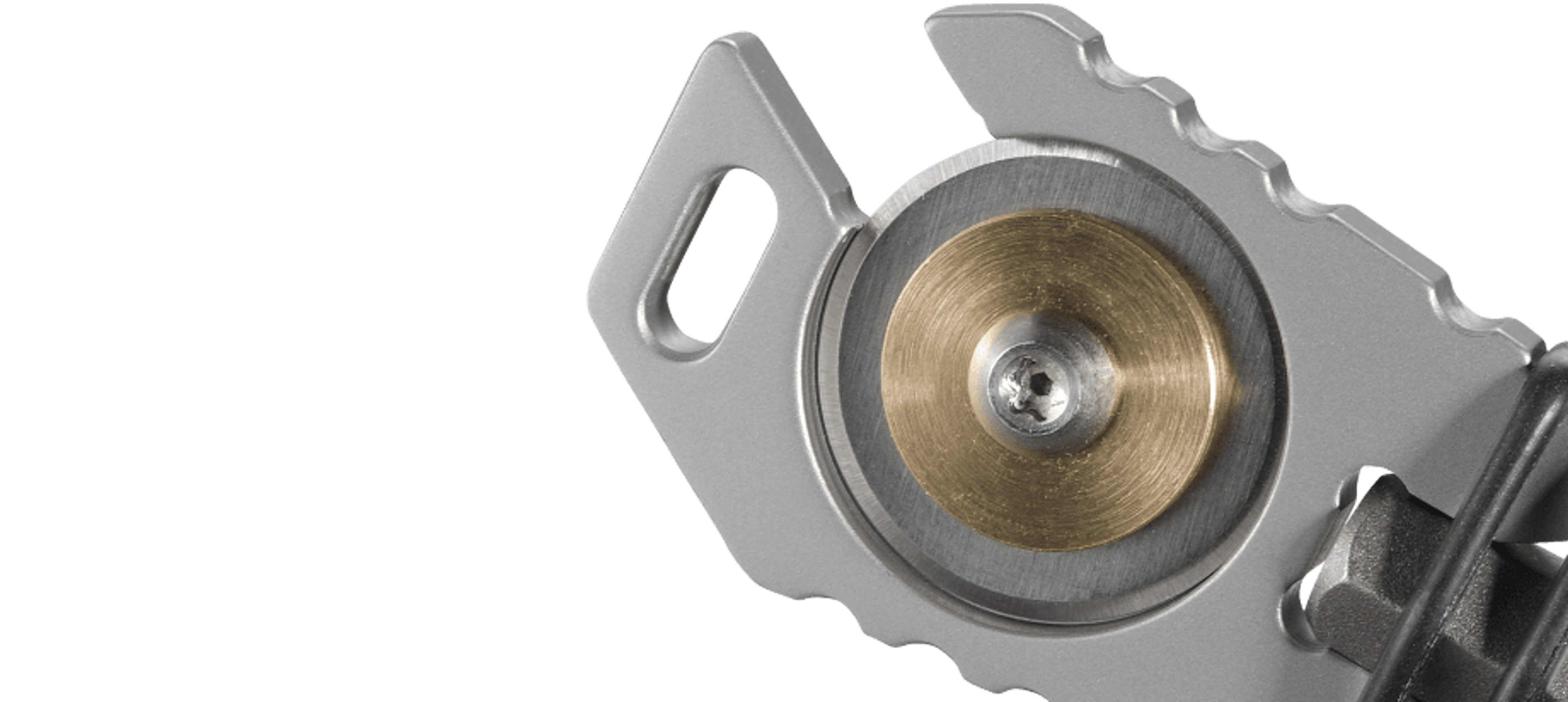 Pry Cutter Keychain Tool angled back