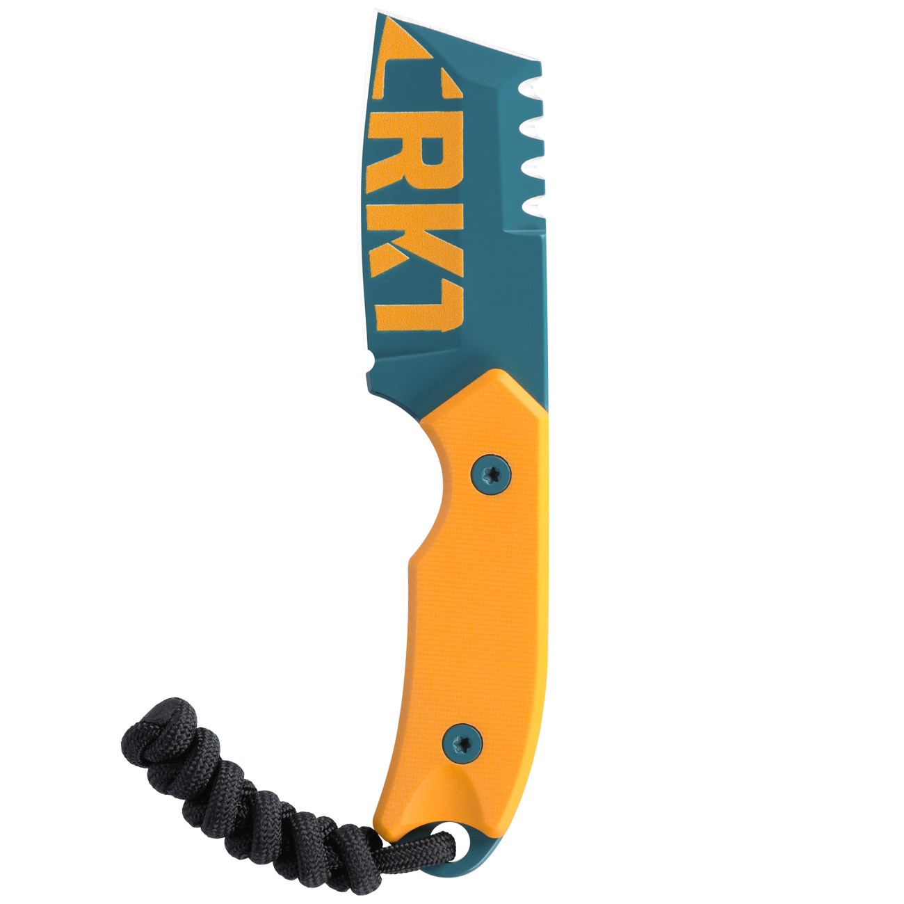 Razel™ Compact Yellow Fixed Blade Knife with Sheath 4036Y image