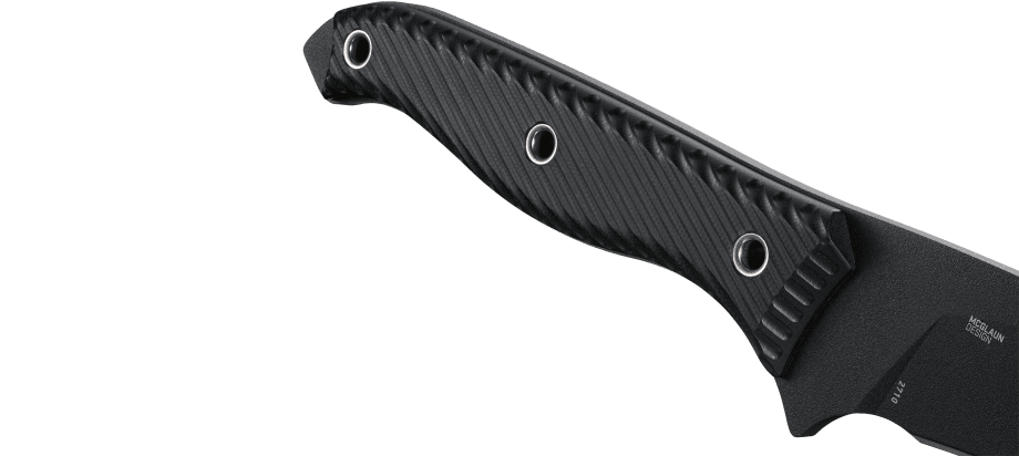 COLUMBIA RIVER KNIFE & TOOL Clever Girl Fixed Blade Knife with Sheath:  Powder Coated SK5 Steel, Upswept Blade, Textured Nylon Handle, Molle  Compatible Sheath 2709,Black 