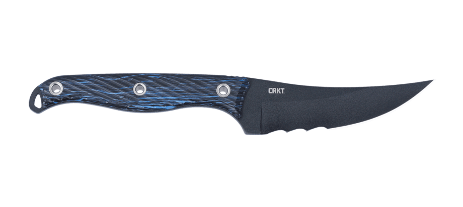 Columbia River CRKT 2640 Clever Girl IKBS Flipper Knife 4.084 D2 Black  Blade, Textured G10 Handles - KnifeCenter
