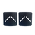 (2)6x6 Non-Ballistic Ergonomic Fitness Side Plates 3LB EACH