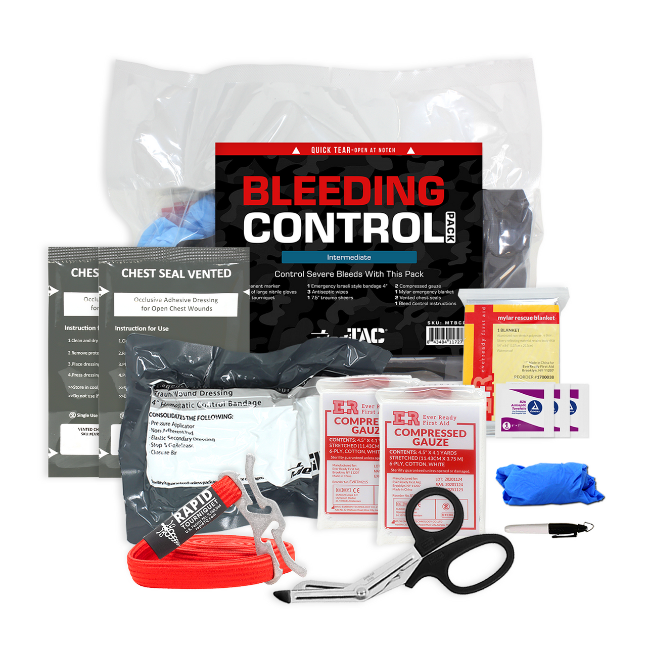 FD TREATMENT (7本セット) MediTac Intermediate Bleeding Control Pack Feat. RATS Tourniquet