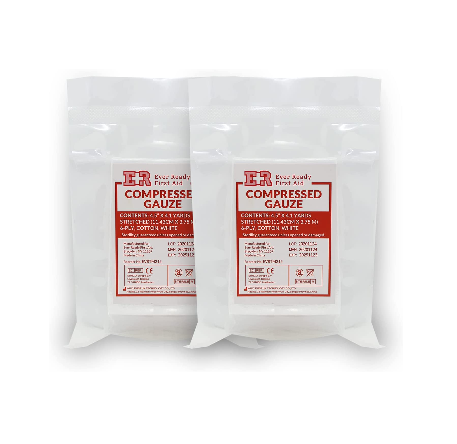Ever Ready First Aid Compressed Sterile Gauze, 6-Ply Emergency Medical ...