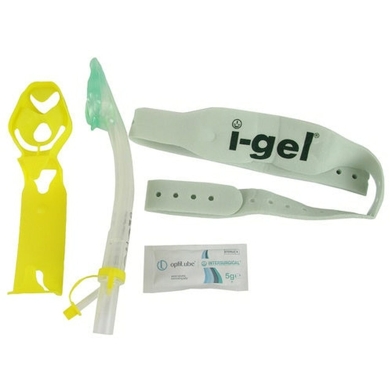I-GEL, O2 resus pack airway, green, size 4, medium adult (50-90kg