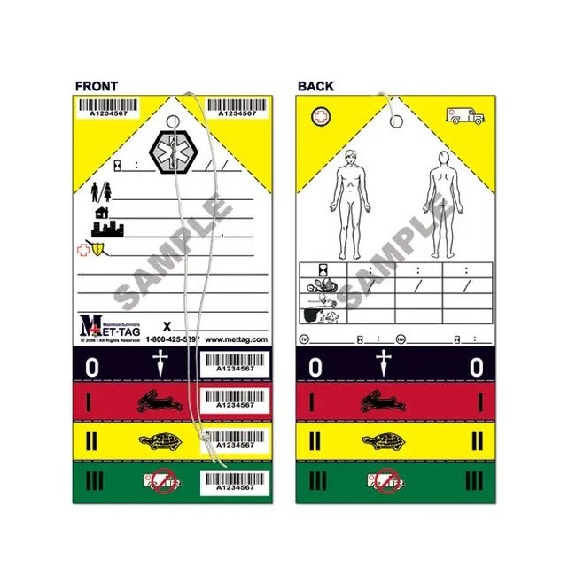 MT-137 METTAG Emergency Triage Tag - Dixie EMS