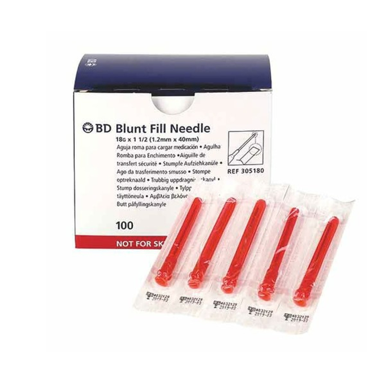 Blunt Fill Needle 18G x 1 1/2, Box/100