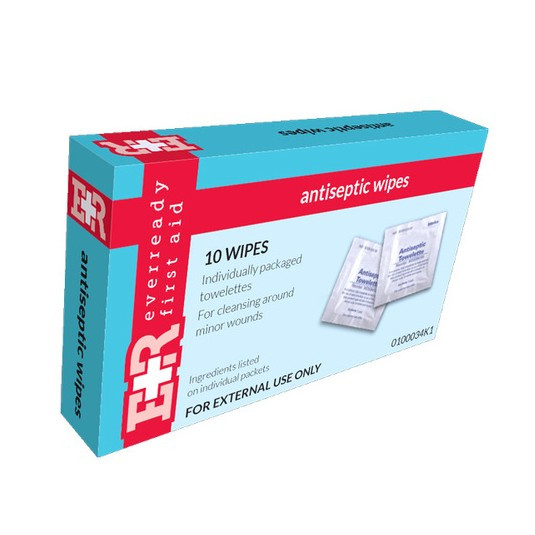 Ever Ready First Aid Benzalkonium Antiseptic Wipes 10's