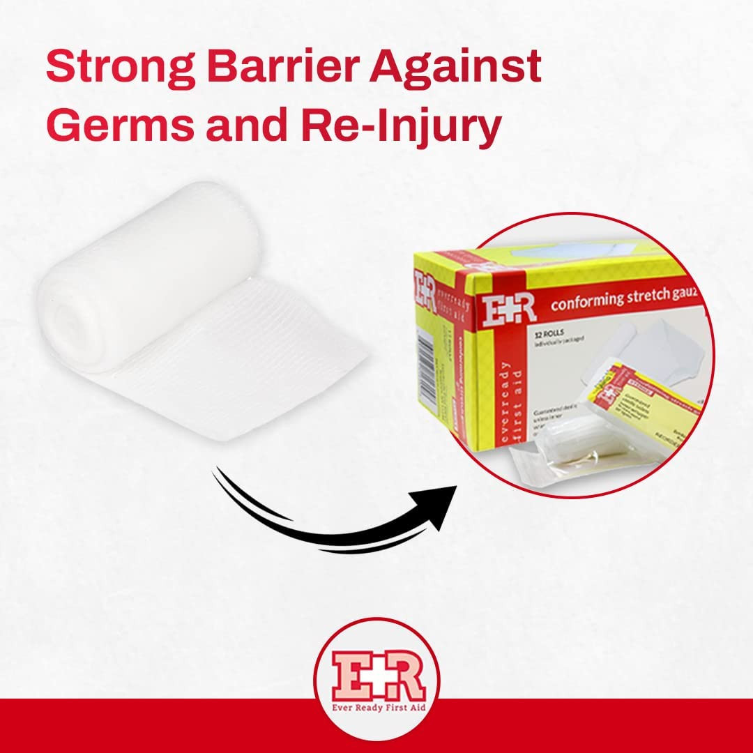 Ever Ready First Aid Sterile Conforming Gauze Roll Bandage