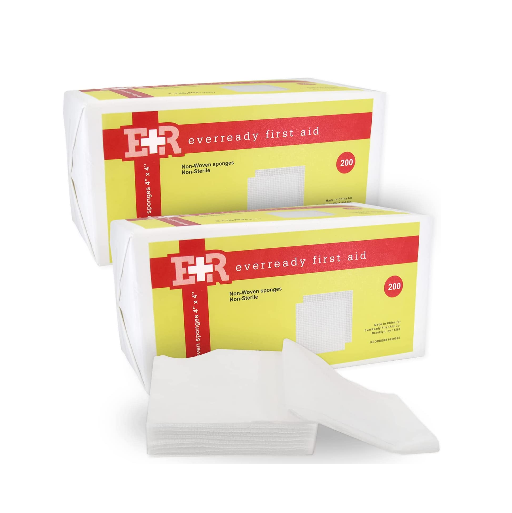 Ever Ready First Aid Non-Woven Sponges, 4