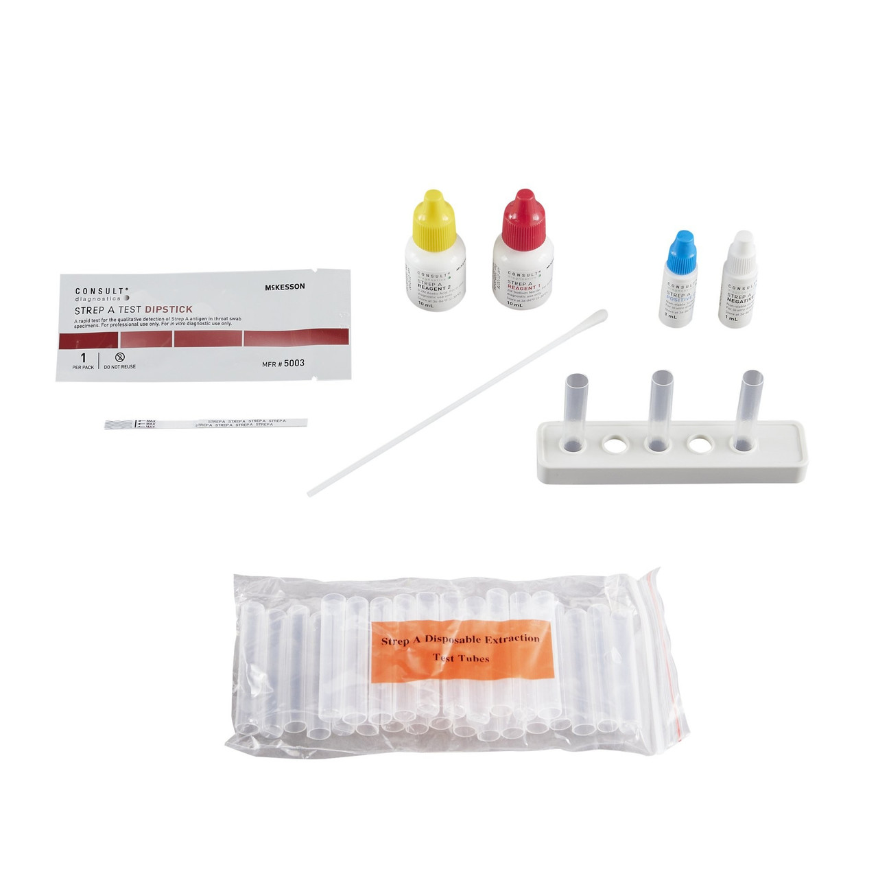 Mckesson Rapid Strep A Diagnostic Dipstick 25's