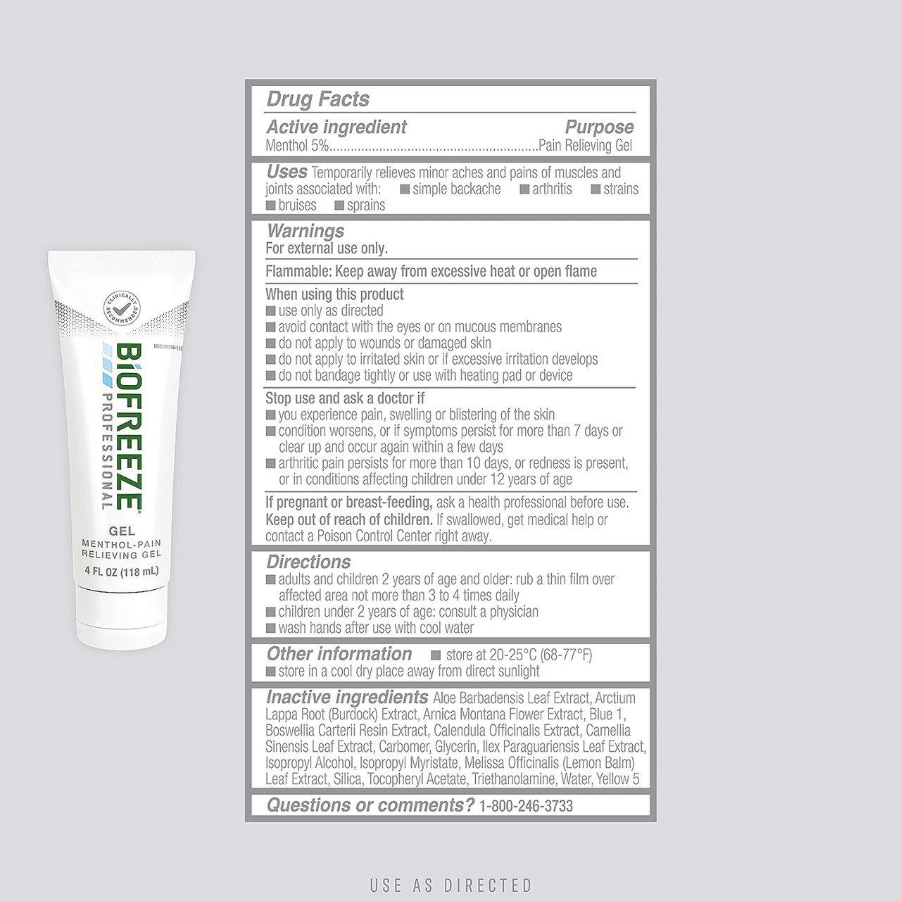 Biofreeze 4% 4 FL OZ Tube