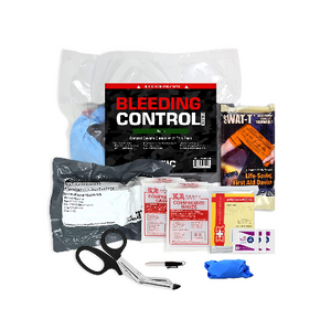 MediTac Basic Bleeding Control Pack Feat. SWAT-T Tourniquet, Emergency Bandage and Compressed Gauze Dressing