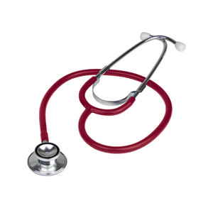 Dixie Dual Head Stethoscope - Burgundy