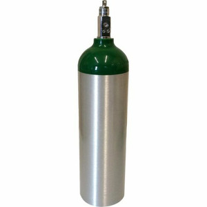 D Aluminum O2 Cylinder with Standard Post Valve