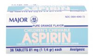 Aspirin Children's Chewable Tablets 81 mg (1.25 gr)