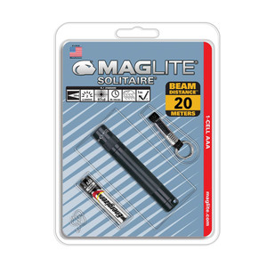 Maglite Mini Mag AAA Solitaire Torch Black (Blister Pack)