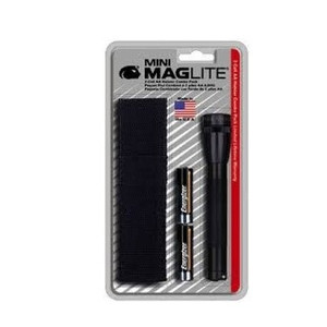 Maglite Mini PRO LED 2-Cell AA Flashlight with Holster Black