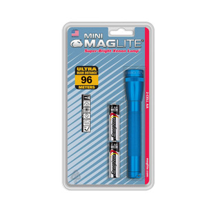 Maglite Mini Incandescent 2-Cell AA Flashlight, Blue