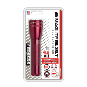 Maglite LED 2-Cell C Flashlight, Red