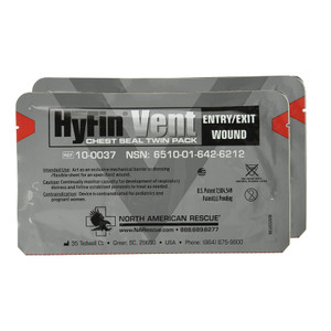 North American Rescue Hyfin Vent Chest Seal, 2 Count