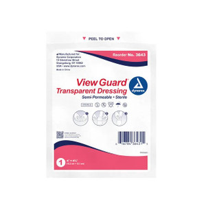 View Guard Transparent Dressings 4" x 4.75" - Sterile