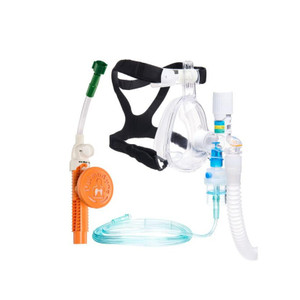 BiTrac ED Mask with 3-SET O2-CPAP Valve (5.0/7.5/10.0cm), Nebulizer Included