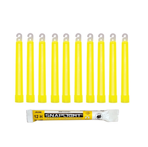 SnapLight Yellow Light Sticks 12HR 6IN, (Case of 500)