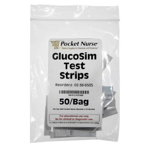 Pocket Nurse GlucoSIM™ Test Strips -For Training Use Only