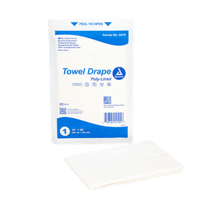 Dynarex Disposable Towel Drapes Plain 18"x 26"- Sterile, Non-Fenestrated
